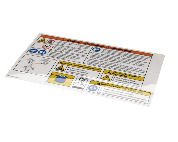 Cleveland Ke603996-1 Label Sheet;Gas,Elec,Stm (CLEKE603996-1) Each
