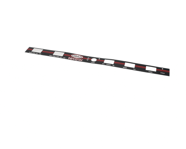 CMA Dish Machines 06231.67 Panel Label W/Window (CMA06231-67) Each