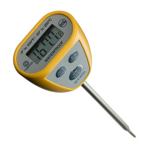 COMARK DT400Y POCKET DIGITAL THERMOMETER, WATERPROOF, (CMRKDT400Y) Each