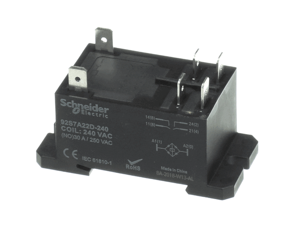 CONTINENTAL REFRIGERATION 4-150 RELAY DPST-NO,30A,220-240VA (CNT4-150) Each