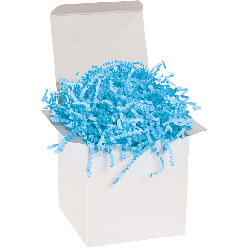 10 lb. Sky Blue Crinkle Paper, Each Each