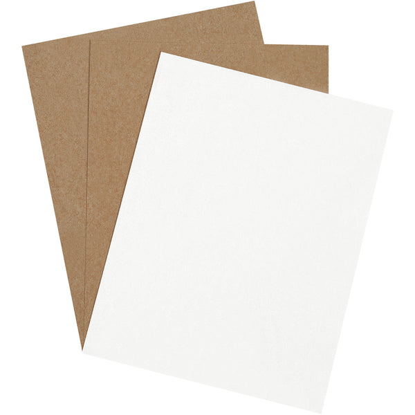 8 1/2 x 11" White Chipboard Pads (CP8511W) Case Of 960