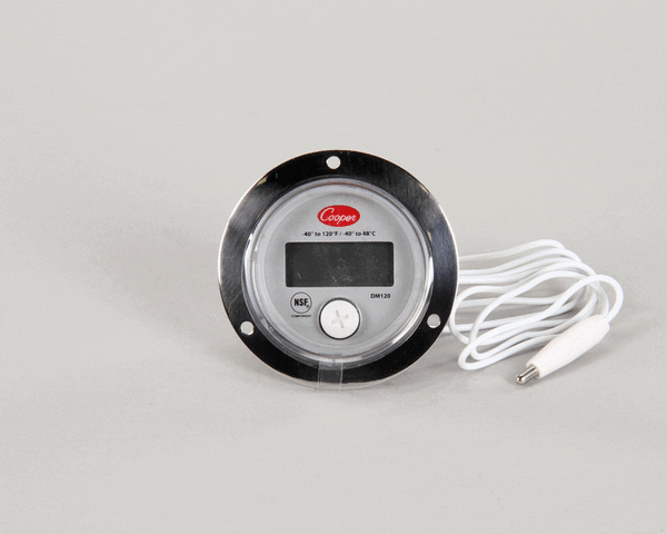 COOPER ATKINS DM120-0-3 DIGITAL PANEL THERMOMETER 2 FRONT FLANGE (CPDM120-0-3) Each