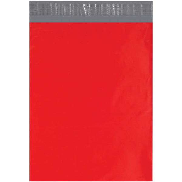 12 x 15 1/2" Red Poly Mailers, Case Of 100 Case Of 100