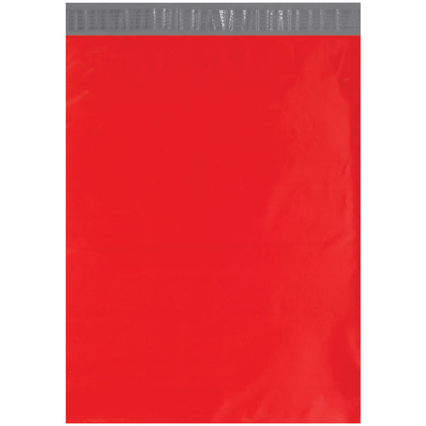 14 1/2 x 19" Red Poly Mailers, Case Of 100 Case Of 100