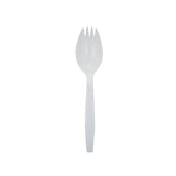 Safety Zone® Spork Mid-Weight Polypro White, Case of 1000 (SZNCPPMDSKBKW1) Case of 1000