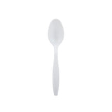 Safety Zone® Heavy Weight Polystyrene Spoons, Unwrapped, Bulk, White, 1000/Case (SZNCPSHWTSBKW1) Case of 1000