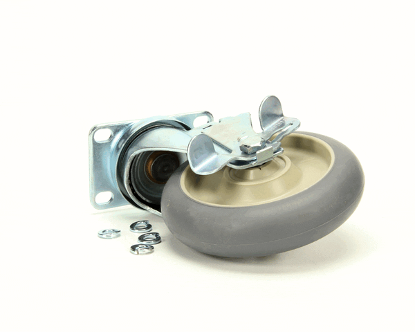 CRES COR 0569306BK CASTER KIT, 5D, PLT, W/BRAKE (CRE0569306BK) Each