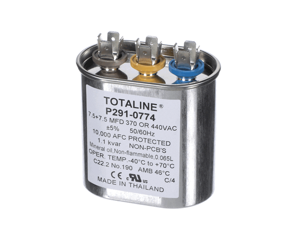 CARRIER HVAC P291-0774 7.5/7.5MFD 440V OVAL CAPACITOR (CRRP291-0774) Each