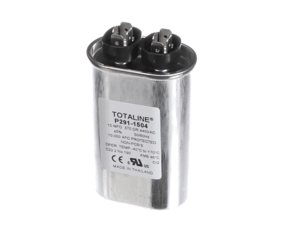 CARRIER HVAC P291-1504 440V SINGLE OVAL RUN CAPACITOR, 15 MFD (CRRP291-1504) Each