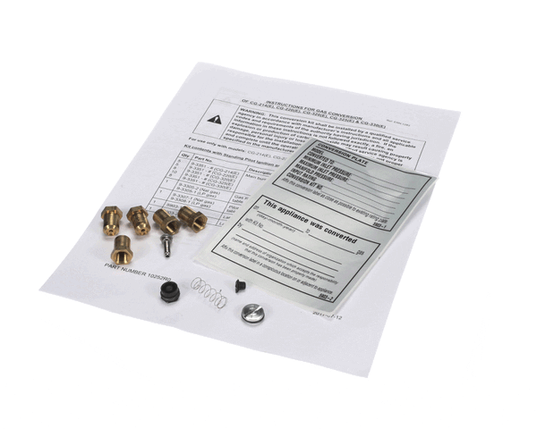 CROWN STEAM 5933-1 GAS CONVERSION KIT - LP INTO NG - CG-214 (CRWN5933-1) Each