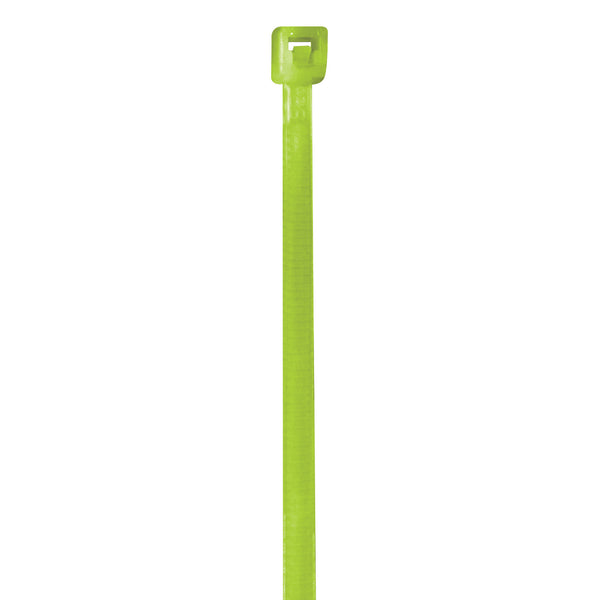 4" 18# Fluorescent Green Cable Ties (CT422G) Case Of 1000