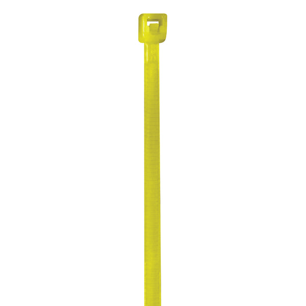 4" 18# Fluorescent Yellow Cable Ties (CT422J) Case Of 1000