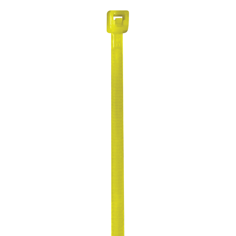 4" 18# Fluorescent Yellow Cable Ties (CT422J) Case Of 1000
