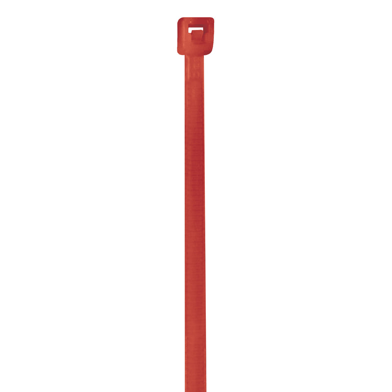 4" 18# Fluorescent Red Cable Ties (CT422K) Case Of 1000