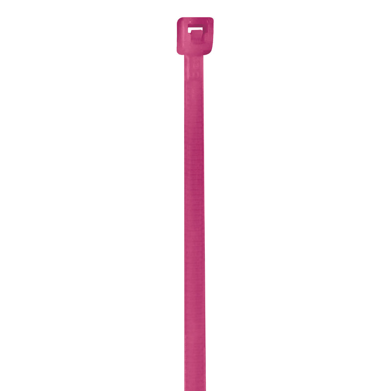 4" 18# Fluorescent Pink Cable Ties (CT422L) Case Of 1000