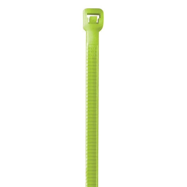 8" 40# Fluorescent Green Cable Ties (CT444G) Case Of 1000