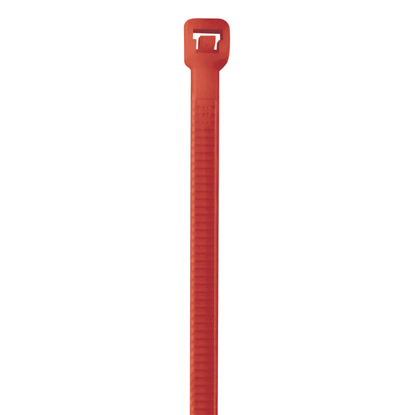 8" 40# Fluorescent Red Cable Ties (CT444K) Case Of 1000