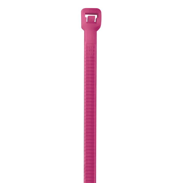 8" 40# Fluorescent Pink Cable Ties (CT444L) Case Of 1000