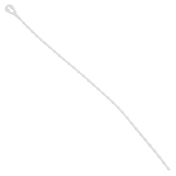 8" Beaded Security Tie - Natural (CTBS8A) Case Of 2000