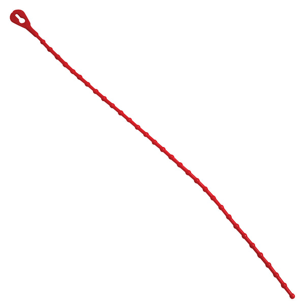 8" Beaded Security Tie - Red (CTBS8B) Case Of 2000