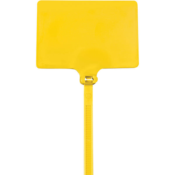 9" 120# Yellow Identification Cable Ties (CTID86) Case Of 100