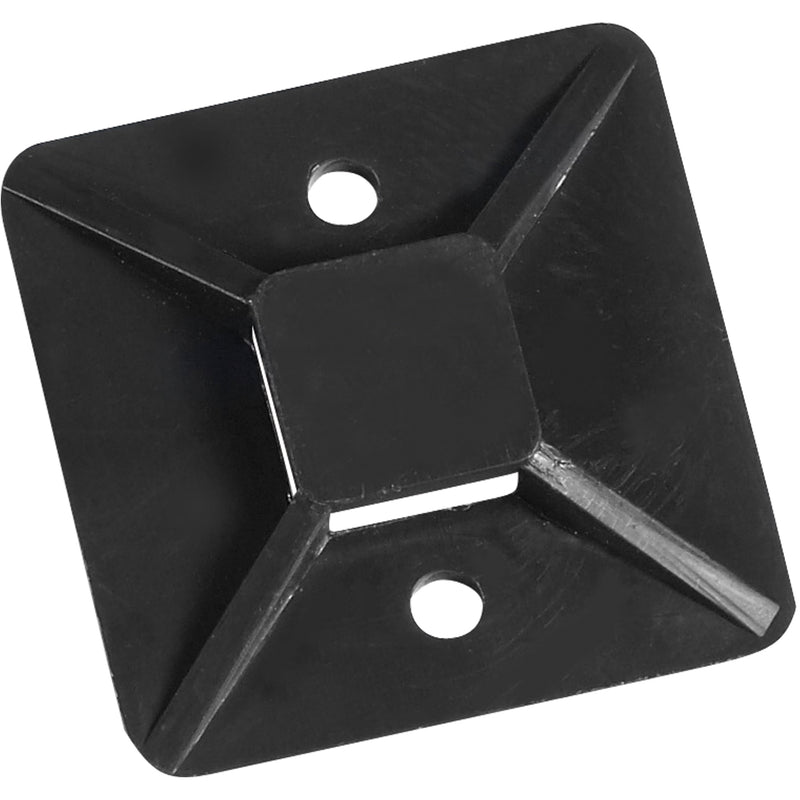 1 x 1" Black Cable Tie Mounts (CTM11B) Case Of 100