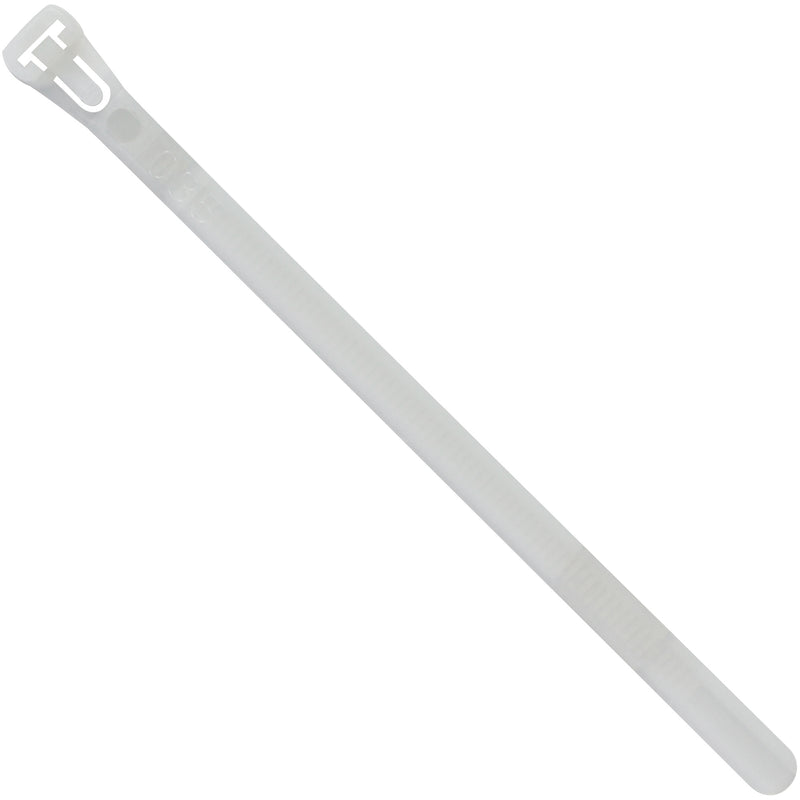 8" 50# Natural Releasable Cable Ties (CTR85A) Case Of 1000
