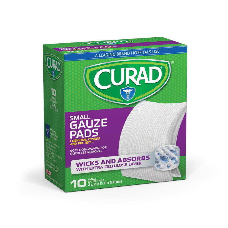 CURAD Sterile Pro-Gauze Pad, 2" x 2", 10/Box, 24/CS  (CUR20422RB) Case of 24