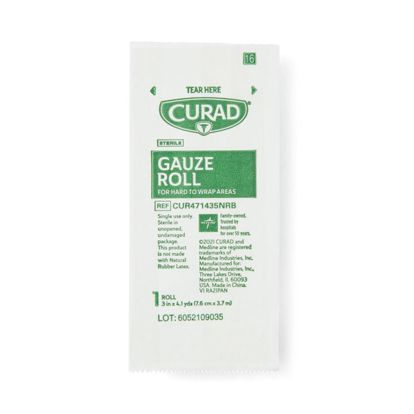 CURAD Stretch Rolled Gauze, 3" x 4.1 yd., 1/BX  (CUR471435NRBH) Box of 1