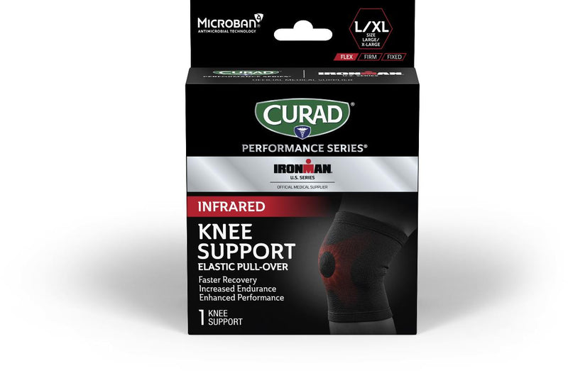 CURAD Performance Series IRONMAN Infrared Elastic Knee Support, Size L/XL, 1 EA (CURIM2311LXHH) Each