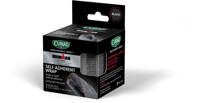 CURAD Performance Series IRONMAN Self-Adherent Wrap, Black, 2", 1/EA  (CURIM5053H) Each