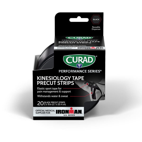 Ironman CURAD Performance Series IRONMAN Kinesiology Tape, Black, 2" x 10", 1/EA  (CURIM5060H) Each