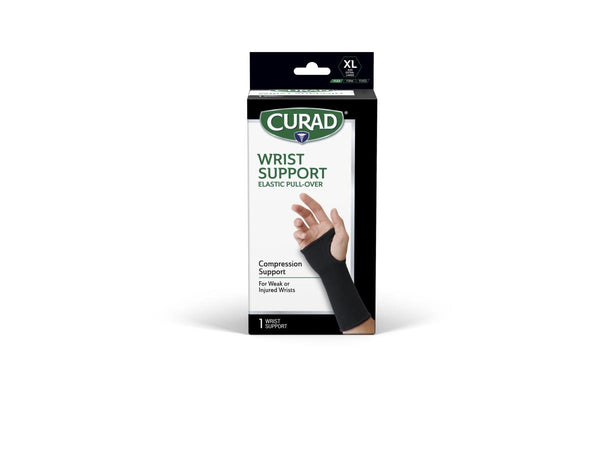 CURAD Elastic Pull-Over Wrist Support, Size XL, 4 Supports/Case, Retail Packaging, 4/CS (CURORT196X) Case of 4