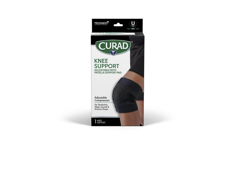 CURAD Knee Support with Patella Pad and Microban, Universal Size, 1 EA (CURORT230HH) Each
