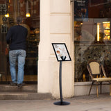 MT Displays Curved Sign Holder 11" x 17" Poster Size Black, Landscape & Portrait position (UCUMBB0517X2000) Each