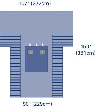 OrthoMax Bilateral Extremity Drape, Sterile, 8/CS  (DYNJP8016) Case of 8