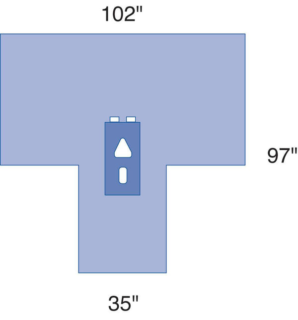 Medline Sterile Laparoscopy Surgical Drapes, 8/CS (DYNJP9101) Case of 8