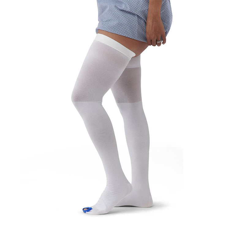 Medline Thigh High Anti-Embolism Stockings, Size L Regular, 6/BX  (MDS160864) Box of 6