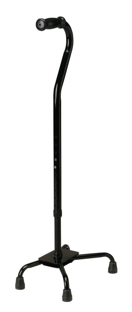 Bariatric Quad Cane, Small Base, Black, 500 lb. Capacity, 1/CS  (MDS86222XW) Case of 1