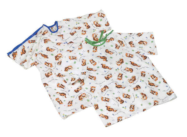 Tired Tiger Print Pediatric Gowns, 12/DZ (MDT011286L) 1 Dozen