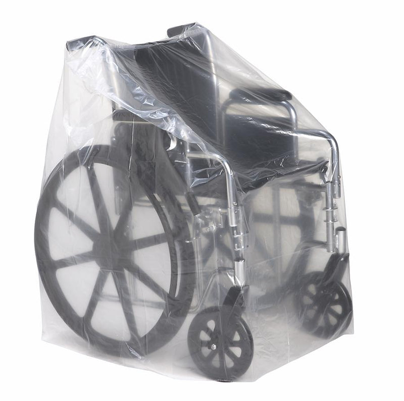 Wheelchair Cover, Clear, 28" x 22" x 35", 1.0 Mil, Roll, 100/CS (05166CS) Case of 100