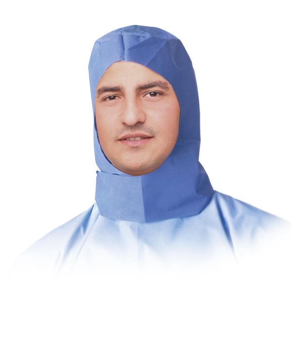 Multilayer Surgeon's Hood with Under-Chin Tie, Blue, Size Regular, 300/CS  (NONSH100C) Case of 300