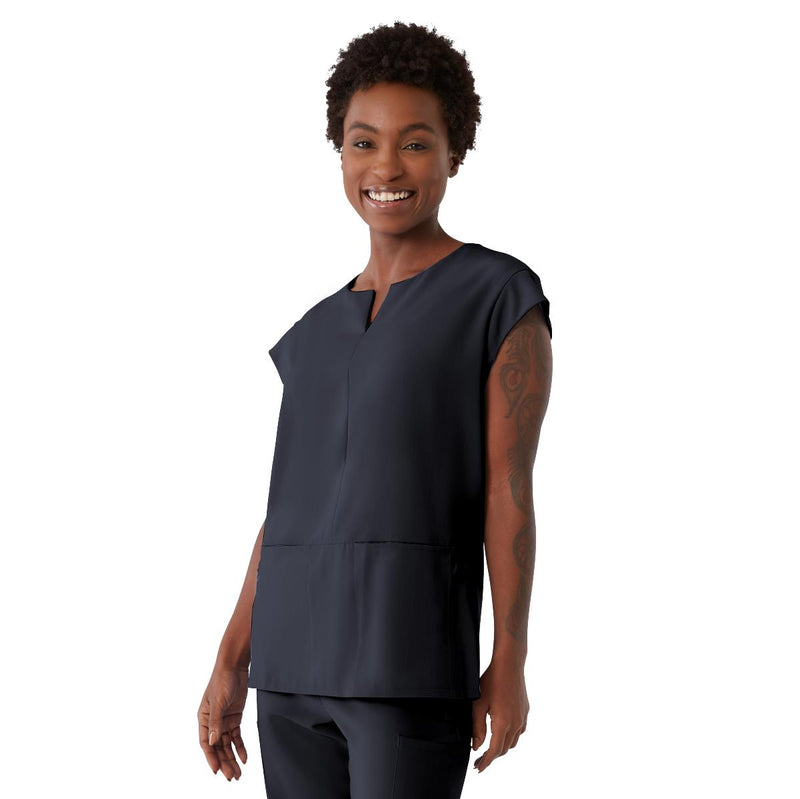 Nolita AVE Women's Scrub Tunic Tops with Notch Collar, 1/EA (4806CHRM) Each