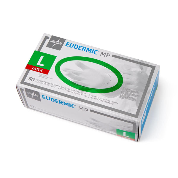 Eudermic MP Powder-Free 12" High-Risk Exam Gloves, Size L, 500/CS  (485603) Case of 500