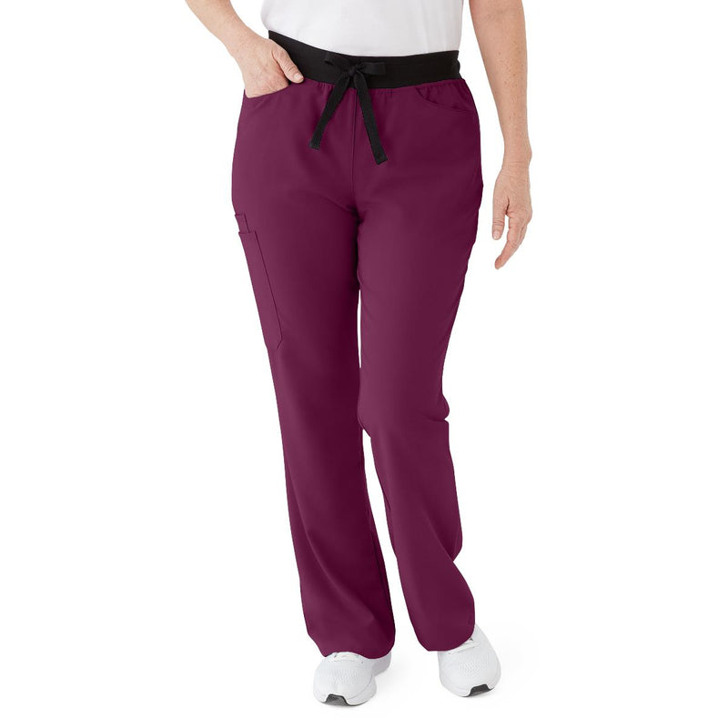 Coastal AVE Women's Scrub Pant, Wine, S Tall, 1/EA  (4912WNEST) Each