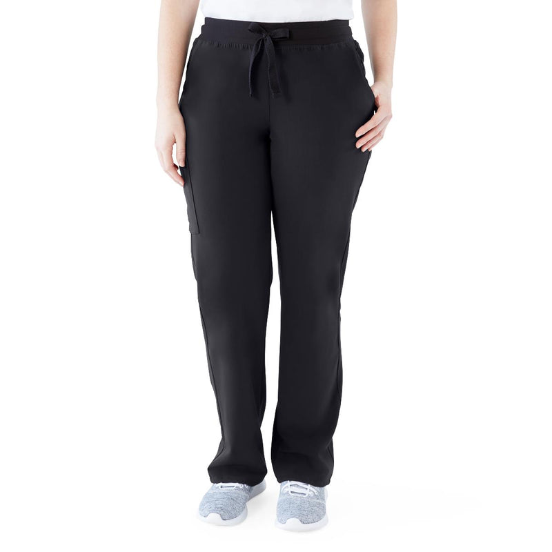 Varick AVE Women's Scrub Pant, Black, L Tall, 1/EA  (4913BLKLT) Each