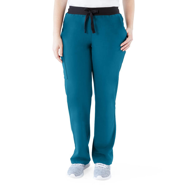 Varick AVE Women's Scrub Pants, Petite, Caribbean Blue, Size L, 1/EA  (4913CRBLP) Each