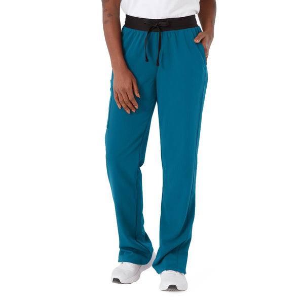 Varick AVE Women's Scrub Pant, Regular Inseam, Caribbean Blue, Size XS, 1/EA  (4913CRBXS) Each