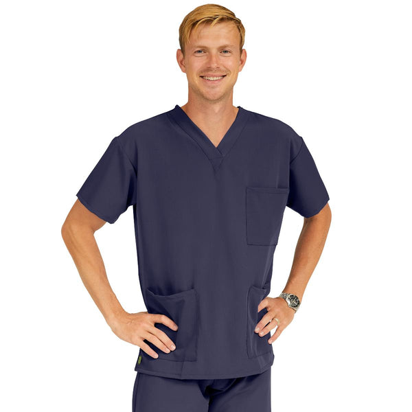 Madison AVE Unisex Stretch Scrub Tops with 3 Pockets, 1/EA (5515NVYS) Each